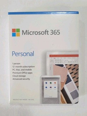 Microsoft Office 365 Personal 1 Year Subscription For 1 User QQ2-01024 SEALED