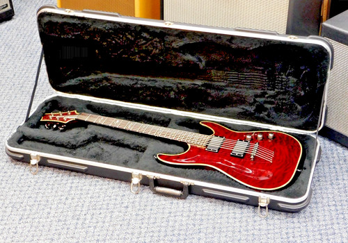 2007 Schecter Hellraiser C-1 Electric Guitar w/ Case! Black Cherry! VERY NICE!!!