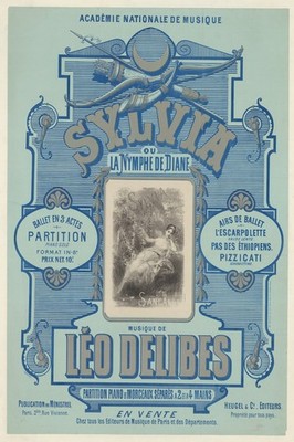 Sylvia Ballet Poster   - Léo Delibes - Early 20th Century Decor 16x24  -