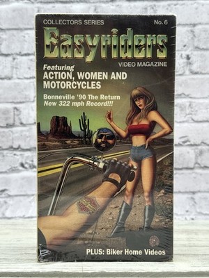 Vintage Easy Riders VHS Video Magazine No 6 Movie Tape Run Time 55 Minutes