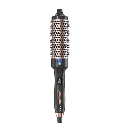 1 1/2 Inch Ceramic Tourmaline Ionic Heated Round Brush Curling Brush Creates ...