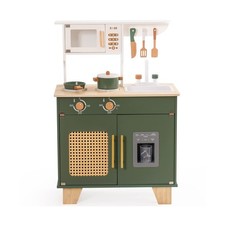 ROBUD Kids Kitchen Playset, Vintage Wooden Play Kitchen with Ice Di... Fast Ship