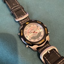 Vintage 1980s FREESTYLE Men’s 42mm Ana-Digi Quartz Watch Steel Black White Japan