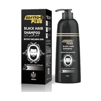 Softto Plus Schwarz Haar Shampoo 350 ml