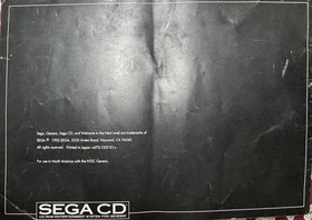 Sega CD System Console User's Guide Manual Instruction Booklet Original