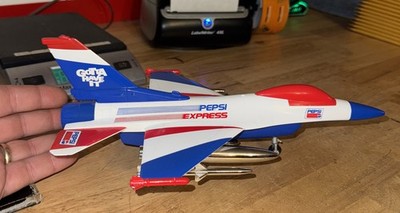 Pepsi F-16 Falcon Fighter Jet Vintage Collector Liberty Classic Spec Cast Bank