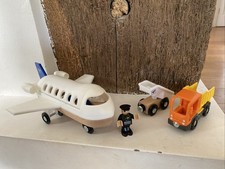 Playtive Wooden Junior Airport Set With Plane And Figures