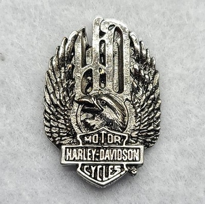   Harley Davidson Motorcycles HD Bar & Eagle Wings Hat Vest Jacket Pin