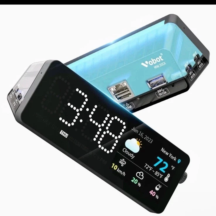 Estación de Acoplamiento Vobot Mini Dock 7 en 1 con Pantalla y Aplicaciones Integradas Selladas Foto 2 de 2