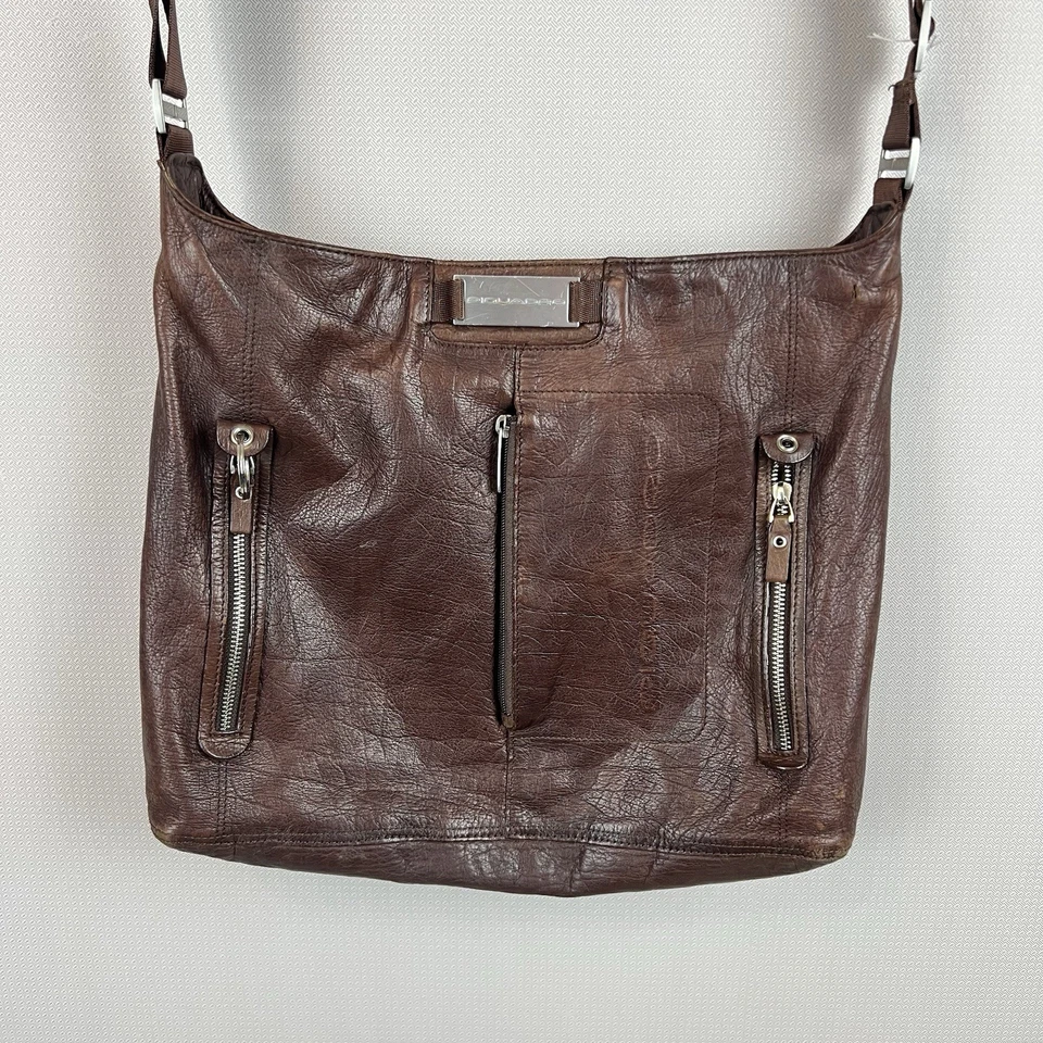 Bandolera de Hombro Piquadro Aprendiz Marrón Bolso Mensajero Italiano Talla Mediana Foto 2 de 4