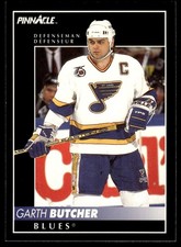 1992-93 Pinnacle Canadian ! Garth Butcher St. Louis Blues #72