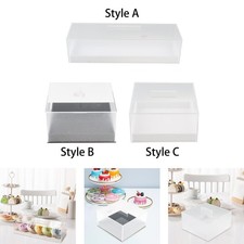 Vetrina per pasticceria in acrilico Contenitore per pane rettangolare