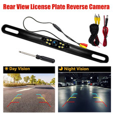 Backup Camera 1080p US License Plate Camera Rear View Camera 170 with 8 Lights