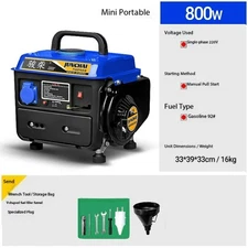 A 220v Household Small Low-noise Single-phase Portable Gasoline Generator