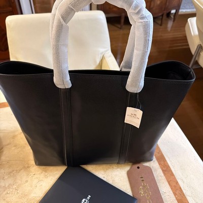 Coach Tasche schwarz Leder groß 37 x 32 x 15 cm neu mit Etikett
