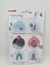 Crate Paper Christmas Merry Days 6 Shaker Stickers American Crafts