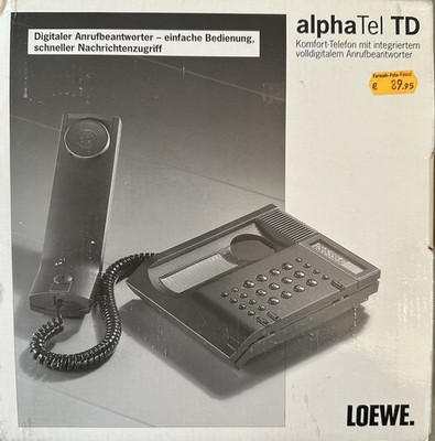 Loewe alphaTel TD Telefon | NOS Neu & OVP | Design Rarität aus Lagerauflösung