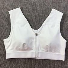 Tommie Copper Sport Bra Womens XL Zip Front Shoulder Support Activewear Gym