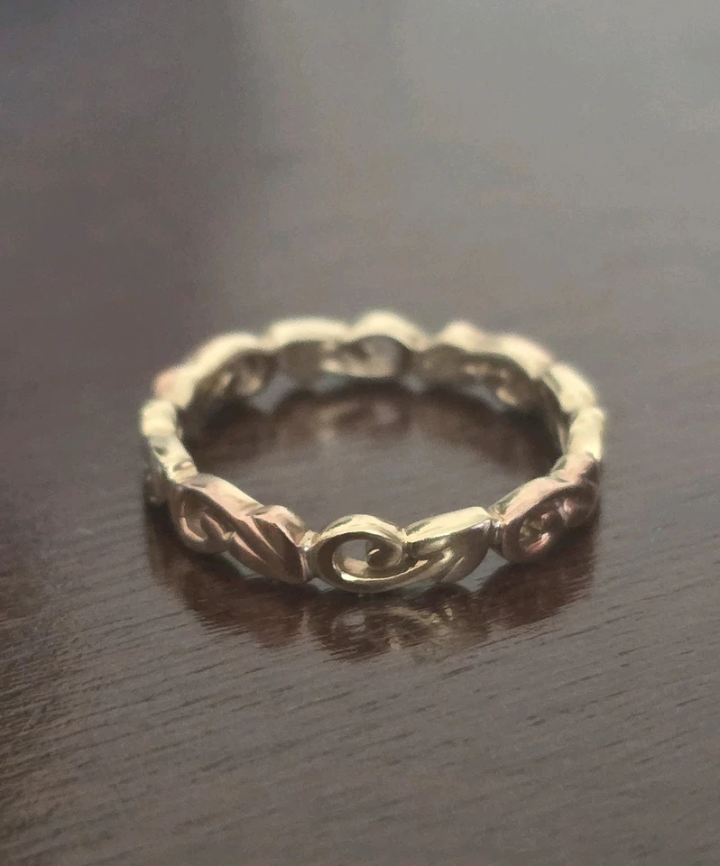 Stunning 9ct Clogau Yellow & Rose Gold Ring fully hallmarks  - image 2 of 4