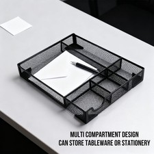 Desk Drawer Organizer Tray 5 Compartments Storage for Stationery Makeup School