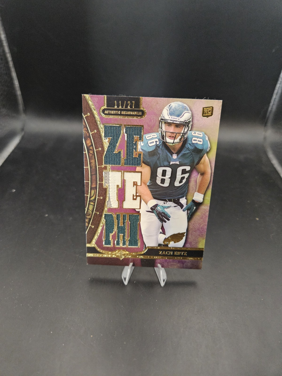 Zach Ertz Topps Triple Threads Rookie Autograph Relics #ZE Base