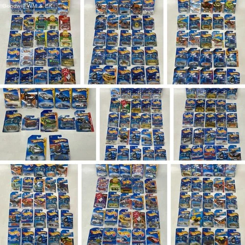 Hot Wheels Diecast Car Lot Approximately 212 Vehicles 1990s 2000s Era MOC Sealed