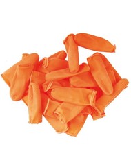 100 latex thimbles for trimming, Medium Record 