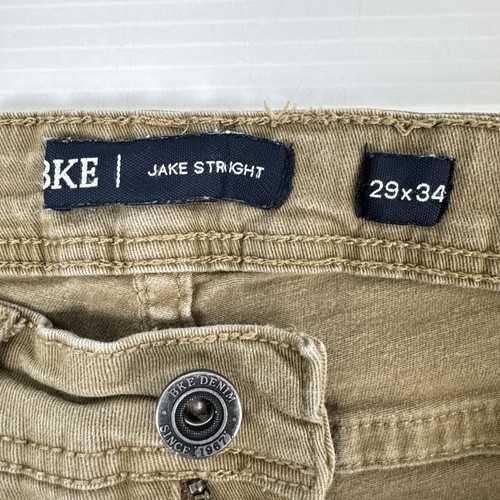 BKE Buckle Jake Straight Leg Herren Jeans Beige Khaki Denim Hose Stretch Gr. 29x34 - Bild 16 von 18