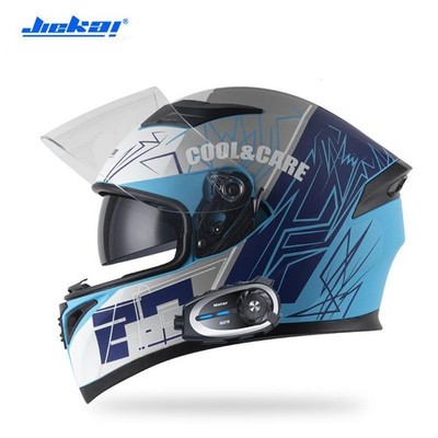 Bluetooth Motorcycle Intercom Helmet Built-in Camera Full Face Motorbike Helmets