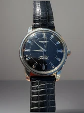 Longines Conquest 19AS All Guard Automatic 9006 Stainless 1950s Men's Watch RUNS