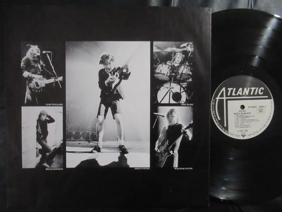 AC/DC Back In Black / 80s Reissue LP Germany WEA ATLANTIC ATL 50735 - Bild 3 von 4