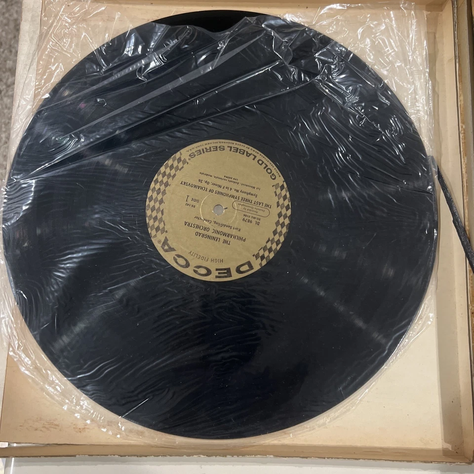 The Last 3 Symphonies of Tchaikovsky 3LPs 2Box Set Decca Gold Label DL 9879-81 Foto 3 de 4