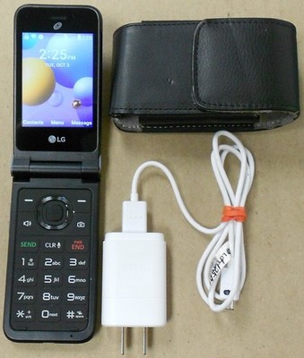 LG Classic Flip L125 TracFone Tested Working W/Chrgr 0325-01M