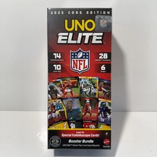 UNO Elite NFL 2025 Core Edition Booster Bundle-Kaleidoscope Cards SEALED