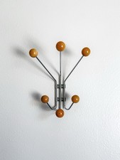 Mid Century Hooks Coat Rack Entryway Organizer Modern Minimalist Wall Art Decor
