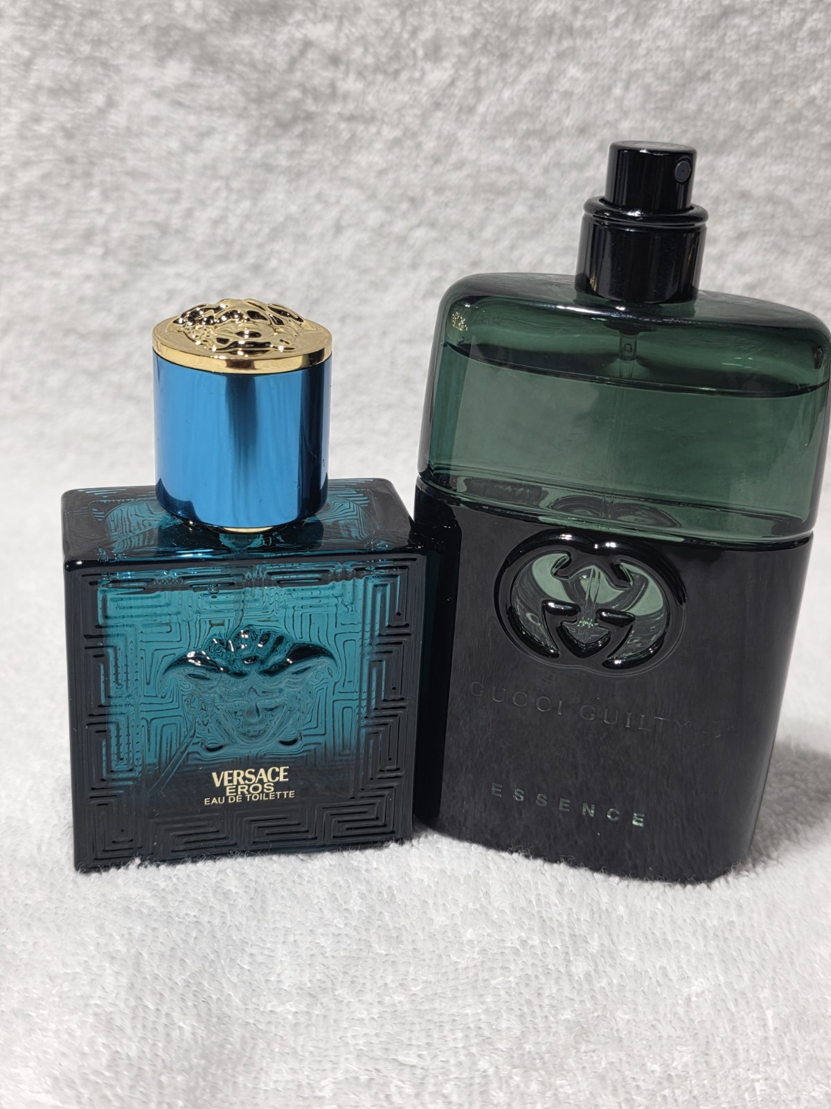 Gucci Guilty Essence EDT 1.6 oz 50 ml         Versace Eros EDT 1.0 Fl Oz