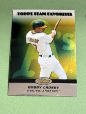 Bobby Crosby 2008 Finest Topps Team Favorites Oakland Athletics #TF-BC X38