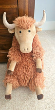 Jellycat Herbie Highland Cow, Brown Beige Medium 35-60cm