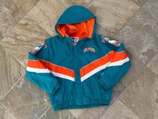 Vintage Miami Dolphins Starter Parka Football Jacket, Size Large
