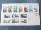 FALKLAND ISLANDS 1971 SURCHARGED DEFINITIVES FULL SET ON ILL FDC