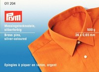 Stecknadeln Ms 0,65 X 26 Mm Silberfarbig, Packung Mit 500G, 011204, Prym