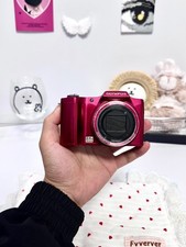 Used Olympus SZ-12 Digital Camera Red 14MP 24x Zoom Lens Kit Battery Charger