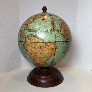 Zoffoli Globe Tabletop Bar READ Nettuna Laguna Italy Man Cave Decor World 19”