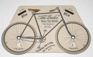 Scarce 1890s Schoverling Daly & Gales Bicycle Co NY Bridge Scorer Game Counter