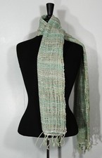 KNIT SCARF COMFORTABLE LITE WEIGHT MINT GREEN 263129