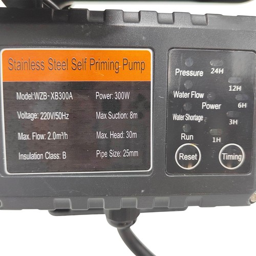 Self Priming Water Pressure Booster Pump with Intelligent Panel Max 2.0m³/h 220V - Picture 5 of 24