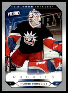 2005-06 Upper Deck Victory Update Henrik Lundqvist Rookie New York Rangers #288