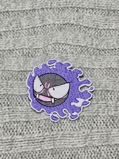 Gastly Pokemon Embroidered Iron On Patch