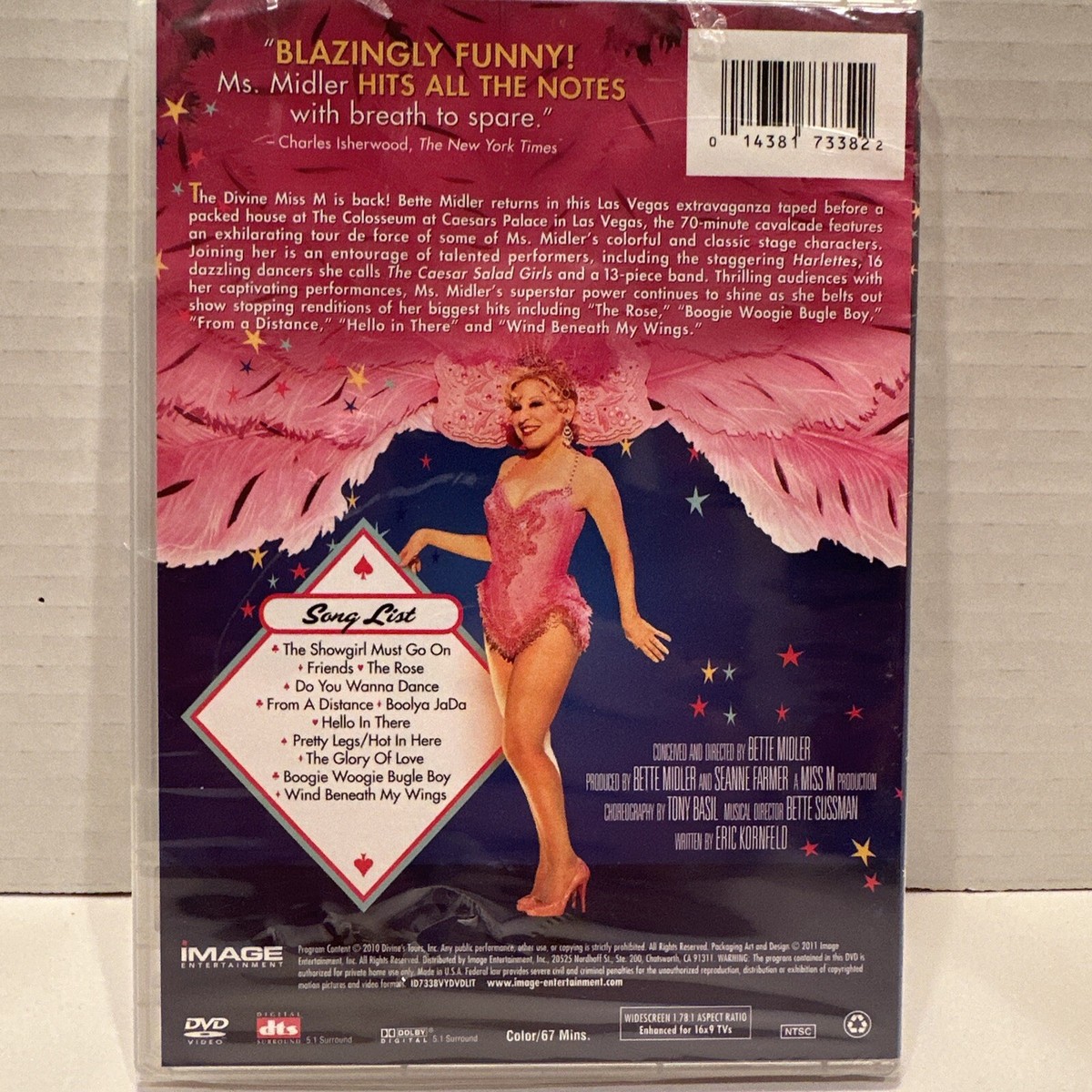 Bette Midler: The Showgirl Must Go On (DVD, 2011) New Sealed