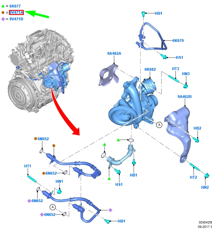 FORD PUMA Turbo Tube Assy 2643857 NEW GENUINE | eBay 